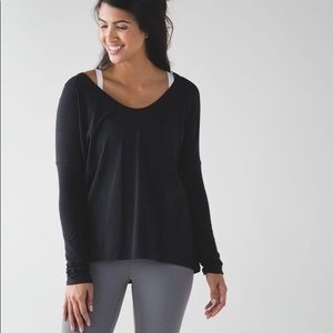 Lululemon Flip Your Dog II Reversible LS (Black)